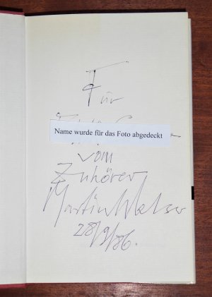 Gesammelte Geschichten. SIGNIERT und mit einer Widmung von Martin Walser an eine deutsche Schauspielerin.