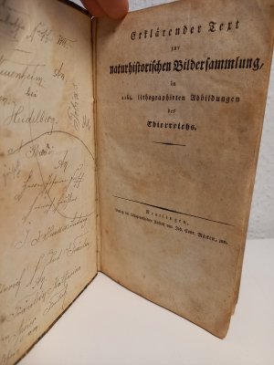 Erklärender Text zur naturhistorischen Bildersammlung in 1164 lithographirten Abbildungen des Thierreichs