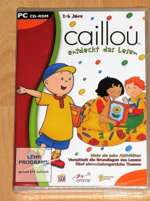 neues Spiel – CD-ROM  -Caillou entdeckt das Lesen - Vermittelt die Grundlagen des Lesens