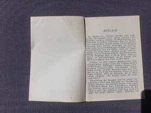 Anklage. Aus dem Buch "Mut" von Heinrich Mann. Schriftenreihe der deutschen Opposition.