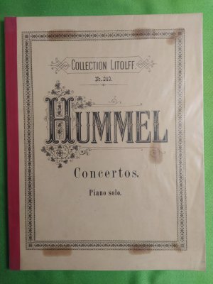 antiquarisches Buch – Hummel, Johann Nepomuk – Concertos.