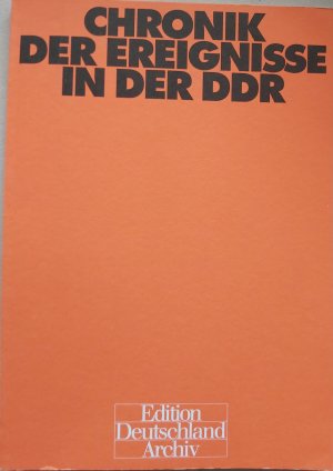 gebrauchtes Buch – Spittmann, Ilse; Helwig – Chronik der Ereignisse in der DDR