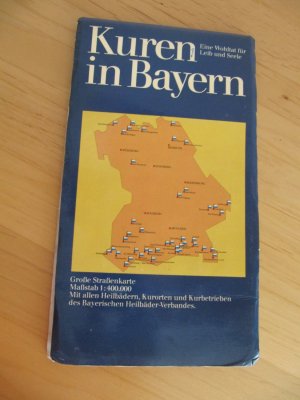 Kuren in Bayern - Große Straßenkarte