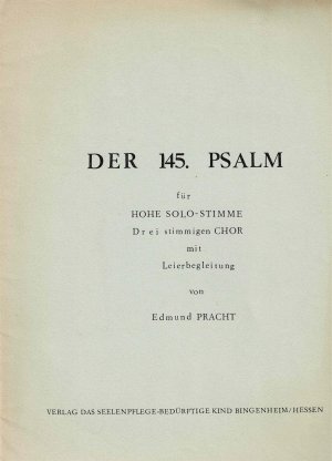 antiquarisches Buch – Edmund Pracht – Der 145. Psalm