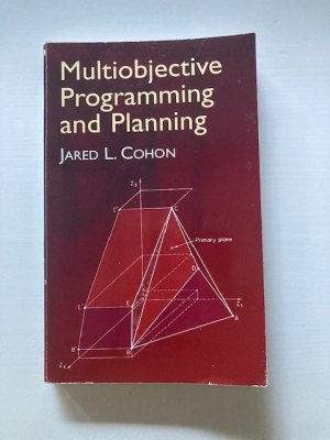 gebrauchtes Buch – Jared L. Cohon – Multiobjective Programming and Planning