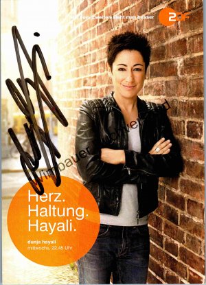 gebrauchtes Buch – Dunja Hayali – Original Autogramm Dunja Hayali /// Autograph signiert signed signee