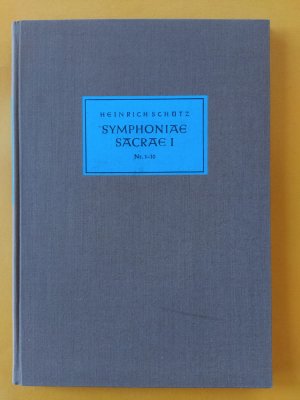 Symphoniae sacrae I. Nr. 1-10  Hrgb. von Rudolf Gerber (BA 3661)