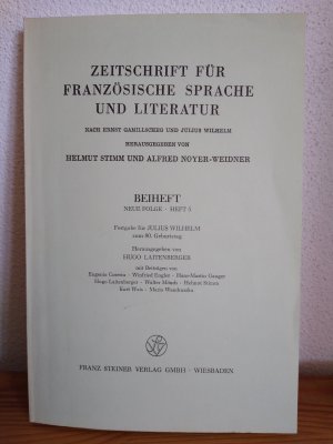 Festgabe für Julius Wilhelm zum 80. Geburtstag