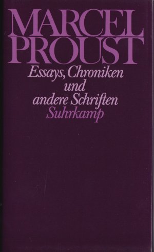 Essays, Chroniken und andere Schriften. Frankfurter Ausgabe. Gebunden.