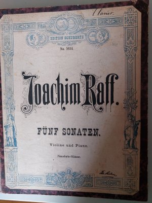 Fünf Sonaten für Violine und Piano Opo.73, 78, 128, 129, 145. Klavierpartitur und Violinstimme