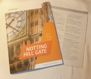 gebrauchtes Buch – Notting Hill Gate / Notting Hill Gate - Ausgabe 2022 - Ausgabe 2022 / Workbook 5 mit Audio-Download        keine Eintragungen, mit Lösungen, leichte Gebrauchsspuren*~*