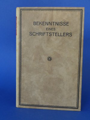 Bekenntnisse eines Schriftstellers