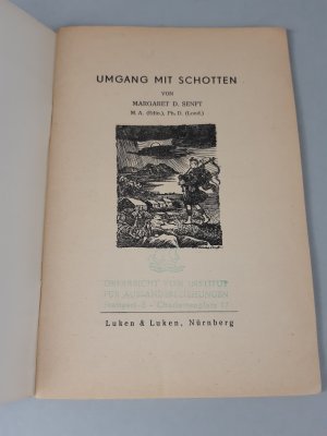 antiquarisches Buch – Senft, Margaret D – Umgang mit Völkern. 20. Schotten.