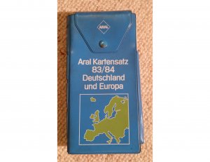 Aral Kartensatz 83/84 Deutschland und Europa - 15 Faltkarten im Etui