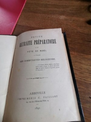 antiquarisches Buch – PETITE RETRAITE PREPARATOIRE  A LA FETE DE NOEL A LÙSAGE DES COMMUNAUTES RELIGIEUSES