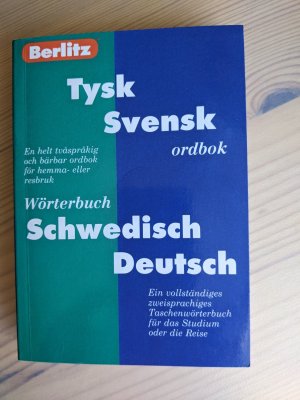 gebrauchtes Buch – Fickordbok Tysk-Svensk (Berlitz parlör) - Schwedisch-Deutsch Wörterbuch