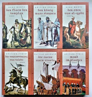 Konvolut: 25x Die Tempelritter, komplett - 1. Der Fluch der Templer / 2. Der König muss sterben / 3. Der Emir von Al-Qudz / 4. Die Verschwörung von Toledo […]