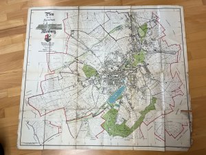 ORIGINAL Stadtplan Arnstadt 1930