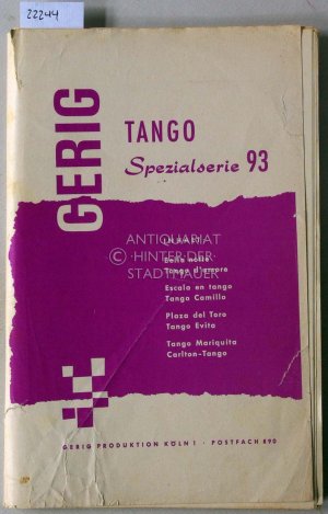 antiquarisches Buch – Gerig Tango Spezialserie 93.