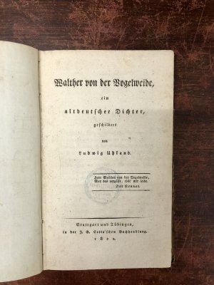 Walther von der Vogelweide, ein altdeutscher Dichter.