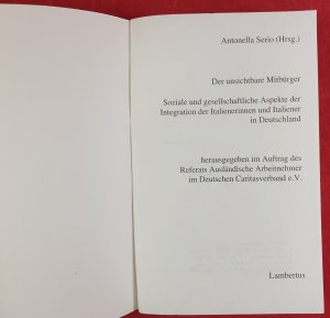 gebrauchtes Buch – Antonella Serio – Der unsichtbare Mitbürger