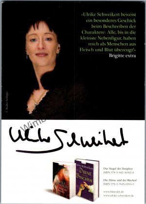 Original Autogramm Ulrike Schweikert Schriftstellerin /// Autogramm Autograph signiert signed signee