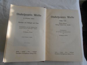 antiquarisches Buch – Shakespeares Werke