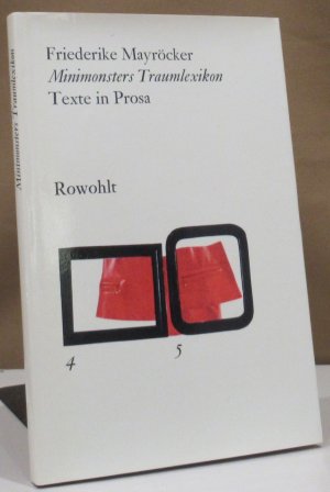 Minimonsters Traumlexikon. Texte in Prosa. Mit einem Nachwort v. Max Bense.