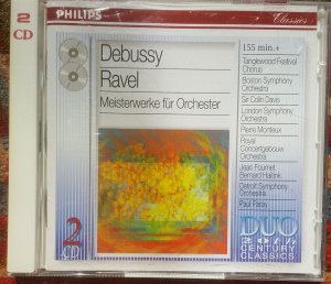 gebrauchter Tonträger – Sir Colin Davis – Debussy & Ravel - Meisterwerke für Orchester PHILIPS 4628502 2 x CD Album