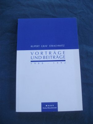 Vorträge und Beiträge 1988-92