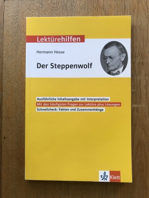 gebrauchtes Buch – Klett Lektürehilfen Hermann Hesse, Der Steppenwolf - Interpretationshilfe für Oberstufe und Abitur