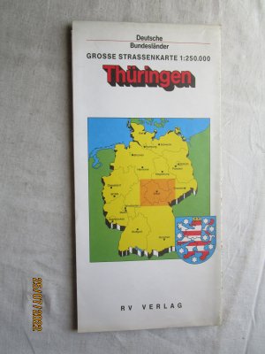 Deutsche Bundesländer / Thüringen - Große Straßenkarte 1 : 250 000