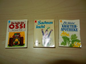 gebrauchtes Buch – 3x Minibuch: Da lacht der Ossi - Die besten Witze + Sachsen lacht - Witze + Die kleine Kräuterapotheke