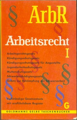 Arbeitsrecht  (ArbR)  Band 1