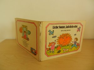 gebrauchtes Buch – Rita Bellmann – Liebe Sonne, laß dich sehn - DDR- Pappbuch Bilderbuch ab 3 Jahren *** Unikat (?) Fehlbindung