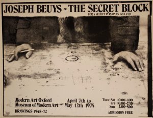 Joseph Beuys - The secret block. For a secret person in Ireland. Modern Art Oxford. Museum of Modern Art."