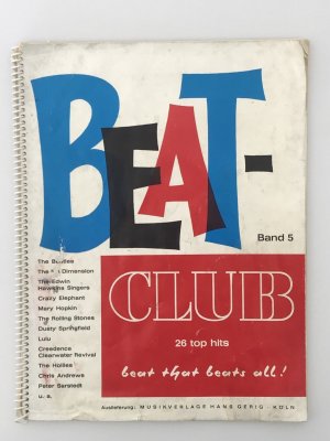 gebrauchtes Buch – Beat club - 26 top hits - beat that beats all - Band 5