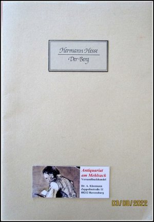 Der Berg (limitierte Vorzugs-Ausgabe der Altberliner Bücherstube), 1995