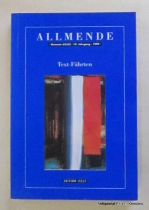 gebrauchtes Buch – Allmende 62/63 – 19