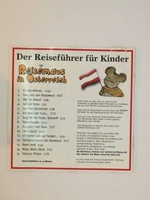 Die Reisemaus in Österreich: Reiseführer für Kinder Audio CD – Hörbuch