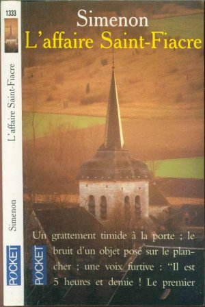 gebrauchtes Buch – Georges Simenon – L'affaire Saint-Fiacre