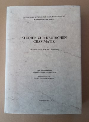 Studien zur deutschen Grammatik. Johannes Erben zum 60. Geburtstag (= Innsbrucker Beiträge zur Kulturwissenschaft, Germanistische Reihe Band 25)