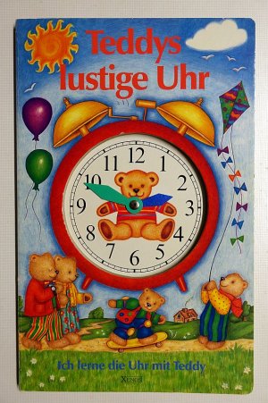 Teddys lustige Uhr. Mit Zeiger zum Einstellen