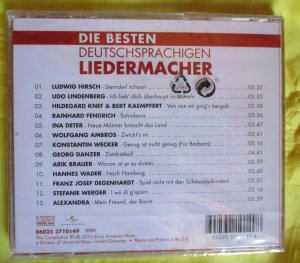 neuer Tonträger – Hannes Wader, Konstantin Wecker – CD Die besten deutschsprachigen Liedermacher