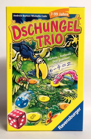 gebrauchtes Spiel – Andrew Berton und Michelle Cade – Dschungel Trio 2007 Ravenburger - für 2 Spieler - ab 7 Jahren a6