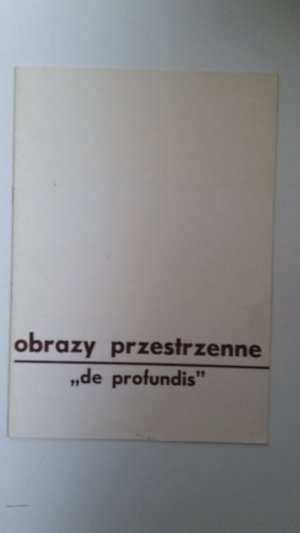 gebrauchtes Buch – Jozef Lukomski – obrazy przestrzenne - "de profundis" - Ausstellungskatalog