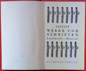 Sallust. Werke und Schriften. Lateinisch - Deutsch, 5. korrigierte Auflage