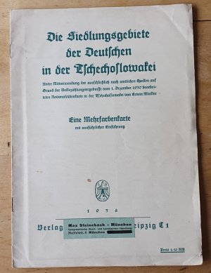 Die Siedlungsgebiete der Deutschen in der Tschechoslowakei. Unter Mitverwendung der ausschließlich nach amtlichen Quellen auf Grund der Volkszählungsergebnisse […]