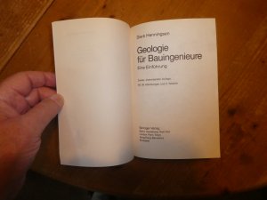 gebrauchtes Buch – Dierk Henningsen – Geologie für Bauingenieure