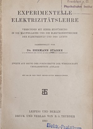 Experimentelle Elektrizitätslehre